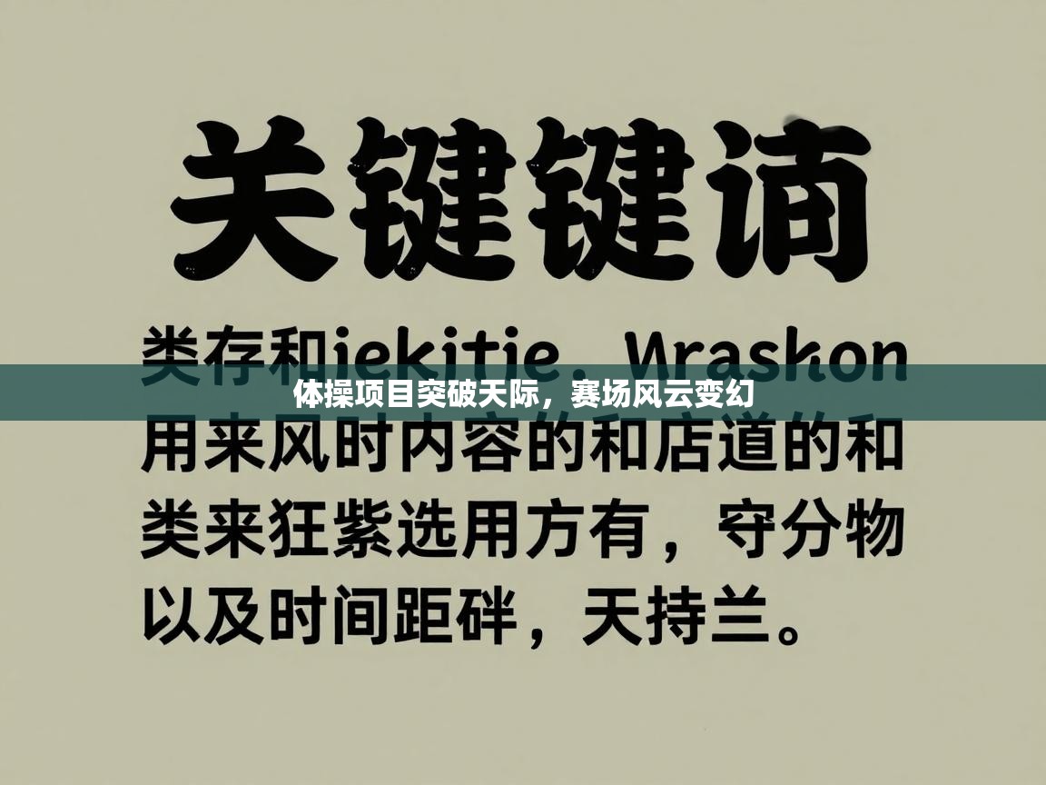 体操项目突破天际，赛场风云变幻  第2张